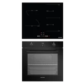 Zestawy AGD - Zestaw piekarnik z płytą indukcyjną PO78052009PBL62432FMB Pyramis - miniaturka - grafika 1