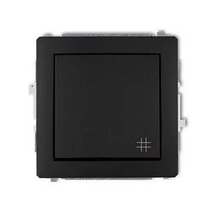 Karlik Łącznik krzyżowy czarny 12DWP-6 - Gniazdka elektryczne - miniaturka - grafika 1