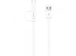 Huawei Kabel USB AP55S MicroUSB + wtyk typu C biały 4071417 - Kable USB - miniaturka - grafika 1
