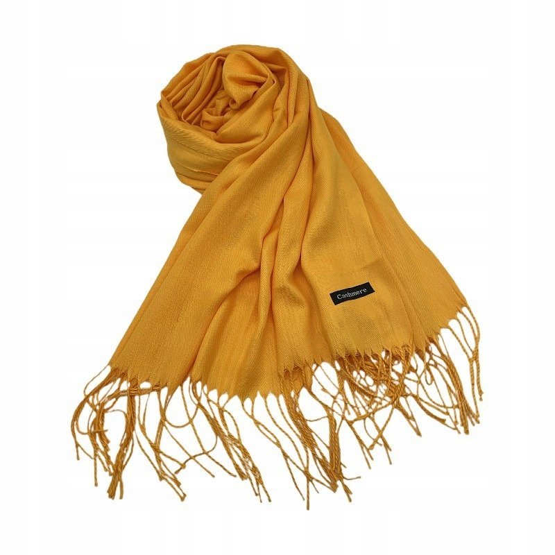 elegancki damski SZAL miękki jak kaszmir SZALIK GŁADKI KLASAYCZNY 200x66cm