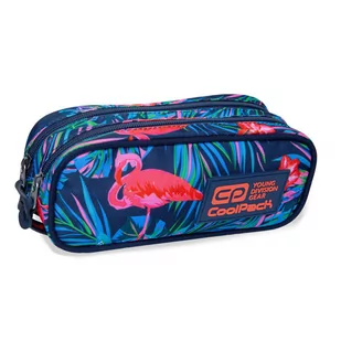 Patio PIÓRNIK SASZETKA PODWÓJNA CLEVER PINK FLAMINGO 2019 B65126 - Piórniki - miniaturka - grafika 1