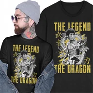Koszulki męskie - Koszulka Dragon: The Bruce Lee Story Film Biografia Sztuki Walki Smok - miniaturka - grafika 1