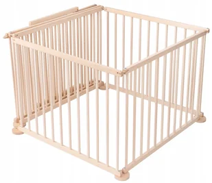 Kojec DREWNIANY składany modułowy barierka - Łóżeczka i kojce - miniaturka - grafika 1