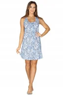 Bielizna nocna - REGINA Koszula nocna bawełniana 410 S NIEBIESKI - miniaturka - grafika 1