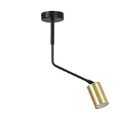 Lampy sufitowe - Emibig Verno lampa sufitowa 1-punktowa czarna 655/1 - miniaturka - grafika 1