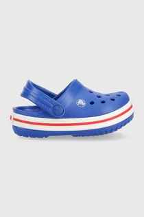 Buty dla dziewczynek - Crocs klapki dziecięce kolor niebieski - grafika 1