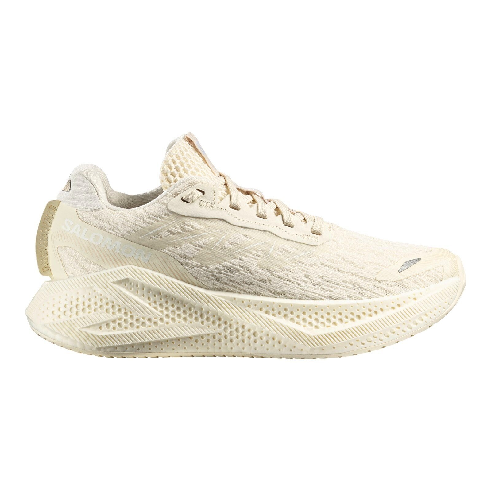 Damskie buty do biegania Salomon Aero Glide 4 Vanilla Ice/Vanilla Ice/White UK 5