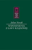 Biografie i autobiografie - Nowak Julian Wspomnienia z ławy rządowej - dostępny od ręki, natychmiastowa wysyłka - miniaturka - grafika 1