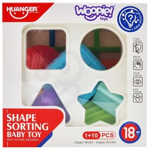 WOOPIE Elastyczna Kostka Sensoryczna Sorter dla Dzieci Kolorowe Kształty 11 el. - Sortery dla dzieci - miniaturka - grafika 8