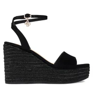 Espadryle damskie - Espadryle Guess FLJLY2 SUE04 Czarny - miniaturka - grafika 1