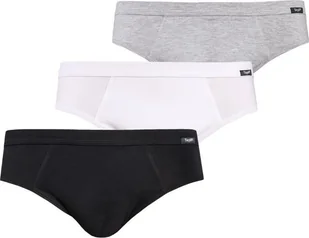 Teyli Wielopak slipów bawełnianych Toni S Czarny-biały-szary - Majtki męskie - miniaturka - grafika 1