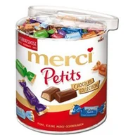 Gumy do żucia, lizaki, dropsy - Merci, cukierki czekoladowe Petits, 1 kg - miniaturka - grafika 1