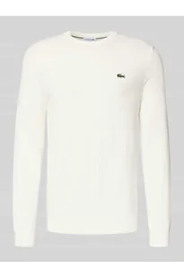 Sweter z dzianiny kroju regular fit z mieszanki bawełny - Lacoste - Swetry męskie - miniaturka - grafika 1