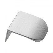 Zawiasy, okucia i inne akcesoria - Uchwyt meblowy krawędziowy Cliff Round 20 Srebrny Szczotkowany - miniaturka - grafika 1