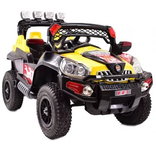 Import SUPER-TOYS MASYWNY MEGA MOCNY SUV GINNASIO STRONG 2 POMPOWANE KOŁA KLUCZYK/801AIR PB-801-AIR-ŻÓŁTY - Pojazdy elektryczne dla dzieci - miniaturka - grafika 1