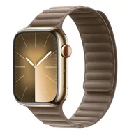 Akcesoria do smartwatchy - Apple karbowany pasek magnetyczny w kolorze jasnobeżowym do koperty 42/44/45/49 mm rozmiar S/M - miniaturka - grafika 1