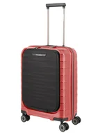 Walizki - Walizka kabinowa Travelite Mooby S+ z przednią kieszenią - red - miniaturka - grafika 1
