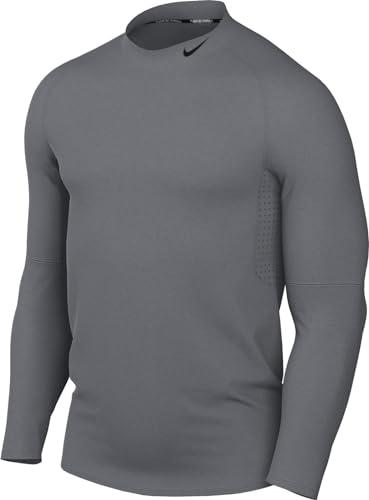 Nike Męski top z długim rękawem M Np Top Warm Ls Mock, Smoke Grey/Black, FB8515-084, 2XL