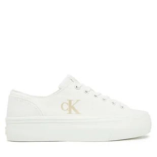 Tenisówki Calvin Klein Jeans Vulc Flatform Low Cv Mg YW0YW01763 Biały - Trampki damskie - miniaturka - grafika 1