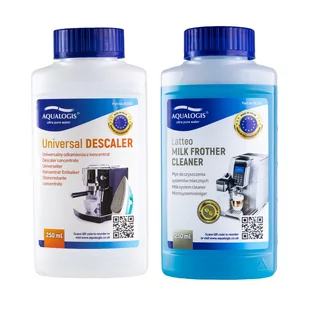 Zestaw Do Konserwacji Ekspresu - Uniwersalny odkamieniacz + płyn do obiegu mleka latteo - Akcesoria i części do ekspresów do kawy - miniaturka - grafika 1