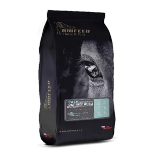 PASZA DLA KONI Z NADPOBUDLIWOŚCIĄ - Biofeed Horse&Pony Calm without CBD Musli, 20KG - Pasze dla zwierząt - miniaturka - grafika 1