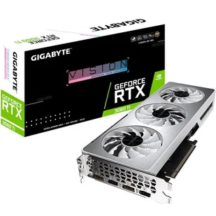 Gigabyte GeForce RTX 3060Ti Vision OC 8GB GDDR6 GV-N306TVISION - Karty graficzne - miniaturka - grafika 1