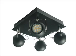 Candellux LAMPA SUFITOWA WYPRZEDAŻ 98-25036-Z PLAFON TONY 4X3W LED GU10 CZARNY MATOWY 98-25036-Z - Akcesoria do oświetlenia - miniaturka - grafika 1