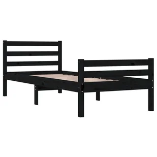 Lumarko Rama łóżka, czarna, lite drewno, 90 x 200 cm - Łóżka Lumarko Rama łóżka, czarna, lite drewno, 90 x 200 cm - Łóżka - miniaturka - grafika 5