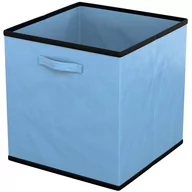 Pudełka i szkatułki - 6x Składane pudełko z tkaniny do przechowywania w kolorze niebieskim - 26,7 x 26,7 x 28 cm - wielofunkcyjne pudełko do łączenia z szafkami lub półkami - miniaturka - grafika 1
