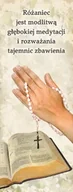 Ikony i obrazy sakralne - Baner na Różaniec "Różaniec jest modlitwą.." 50x130 cm - miniaturka - grafika 1