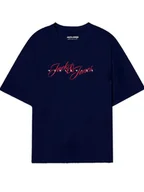 Koszulki męskie - Jack & Jones Koszulka w kolorze granatowym - miniaturka - grafika 1