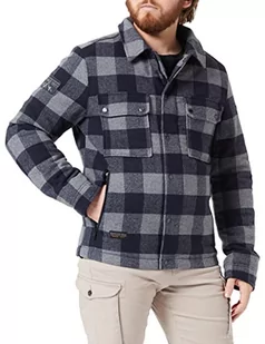 camel active bluza męska, Szary (Grey Check), 58 - Bluzy męskie - miniaturka - grafika 1
