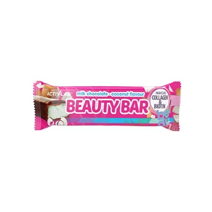 BEAUTY BAR Baton czekoladowo-kokosowy z kolagenem i biotyną Activlab Pharma, 50g - Batoniki - miniaturka - grafika 1