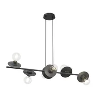 Lampy sufitowe - Token lampa wisząca 6xE27 czarna 1426/6 - miniaturka - grafika 1
