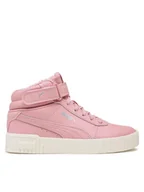 Buty dla dziewczynek - Puma Sneakersy Carina 2.0 Mid WTR Jr 387380 03 Różowy - miniaturka - grafika 1