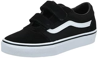 Buty dla chłopców - Vans Czarne skórzane trampki chłopięce 34 VN0A4BUDIJU1_(SUEDE/CANVAS)BLACK/WHITE-34 - grafika 1