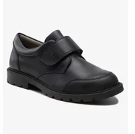 Buty dla dziewczynek - Geox Shaylax Półbuty Dziecięce Czarne Ze Skórą Wygodne Niskie 29 Jkg - miniaturka - grafika 1