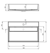Umywalki - Umywalka nablatowa Deante Correo 40x60 cm prostokątna szary metalik CQR_SU6M - miniaturka - grafika 1