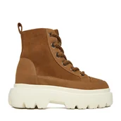 Botki damskie - Trzewiki Roxy CEO-V12-1125 Brązowy - miniaturka - grafika 1