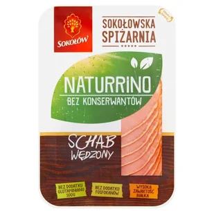 Schab wędzony plastry 100 g Naturrino - Pasztet i przetwory mięsne - miniaturka - grafika 1