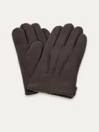 Rękawiczki - Brązowe rękawiczki skórzane Hamilton XL - miniaturka - grafika 1