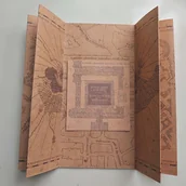 Rękodzieło - TEMU Mapa Akademii Czarownic Harry Potter - Wydruk na Płótnie, Bez , Magicznym Światem, Idealna do Dekoracji Sypialni i Biura, Doskonały Prezent dla - miniaturka - grafika 1