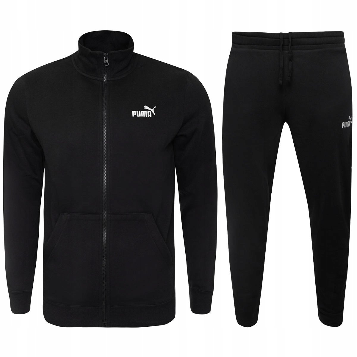PUMA MĘSKI DRES KOMPLETNY ESS NO.1 LOGO CZARNY r.S