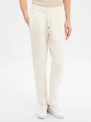 Spodnie damskie - JOOP! Damskie spodnie dresowe - Toria Kobiety Sztuczne włókno biały jednolity, 36 - miniaturka - grafika 1