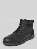 Botki męskie - Kozaki sznurowane z naturalnej skóry bydlęcej - miniaturka - grafika 1