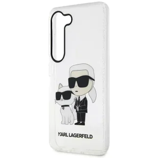Etui ochronne na telefon Karl Lagerfeld KLHCS23MHNKCTGT do Samsung Galaxy S23+ Plus S916 transparent hardcase Gliter Karl&Choupette - Etui i futerały do telefonów - miniaturka - grafika 6