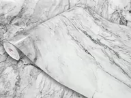 Meble modułowe i akcesoria - Samoprzylepna Okleina Meblowa Marmur Ciemnoszary Na Szafę Regał 90x1500 - miniaturka - grafika 1