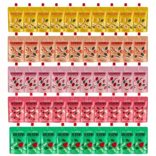 Owolovo Mix 5 smaków musów owocowych 200 g x 50 sztuk - Koncentraty warzywne, przeciery - miniaturka - grafika 1
