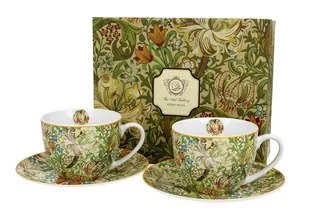 Filiżanki do  kawy i herbaty porcelanowe ze spodkami DUO Golden Lilly William Morris 270 ml 2 szt - Filiżanki - miniaturka - grafika 1