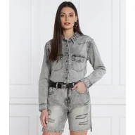 Koszule damskie - One Teaspoon Koszula | Regular Fit | denim - miniaturka - grafika 1